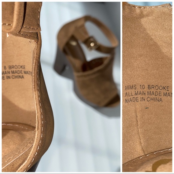 🆕 Report BROOKE Brown Platform Heels Sandals NWOT - Picture 5 of 8